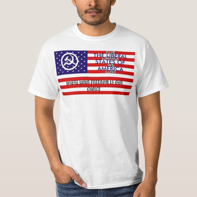 T-shirts Os estados liberais de América (Frente)