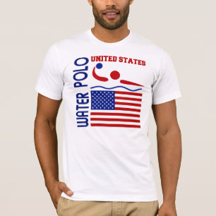 T-shirts Os Estados Unidos do pólo aquático