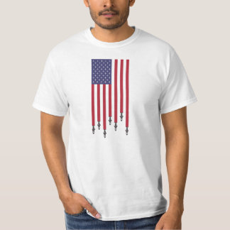 T-shirts Os Estados Unidos dos ataques aéreos