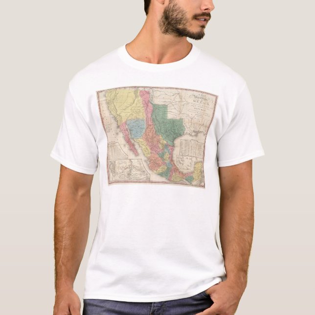 T-shirts Os Estados Unidos e o México (Frente)