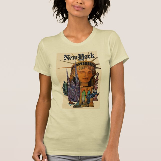 T-shirts Os Estados Unidos. New York (Frente)