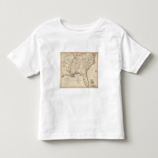 T-shirts Os Estados Unidos sul da seção (Frente)