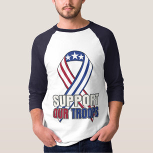 T-shirts Os EUA apoiam nossas tropas