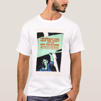 T-shirts Os fãs sem fio, ajudam o marinho (US02299)