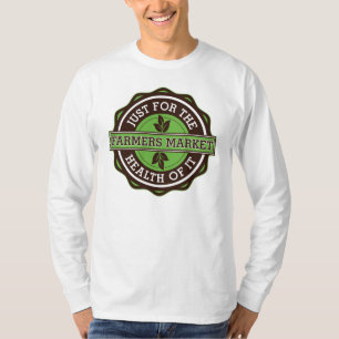 T-shirts Os fazendeiros introduzem no mercado apenas para a