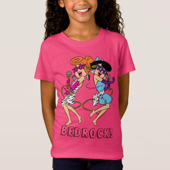 T-shirts Os Flintstones | Estrelas Wilma & Betty Rock (Frente)