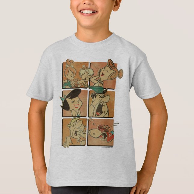 T-shirts Os Flintstones | Flintstones & Rubbles Comic (Frente)