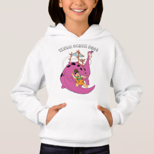 T-shirts Os Flintstones Fred que desliza abaixo da cauda