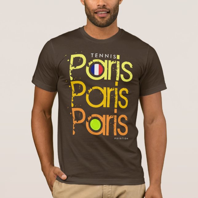 T-shirts Os franceses do tênis de Paris abrem a (Frente)