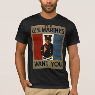 T-shirts Os Fuzileiros Navais dos EUA Querem Você