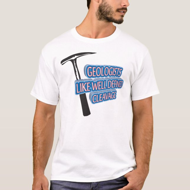 T-shirts Os geólogos gostam de segmentação bem definida (Frente)