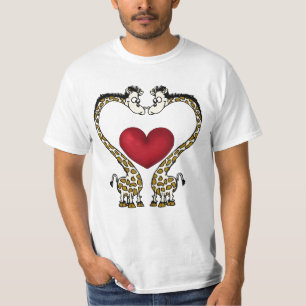 T-shirts Os Girafa-Homens dos Camisa-Namorados de T,