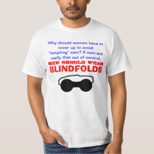 T-shirts Os homens devem vestir Blindfolds