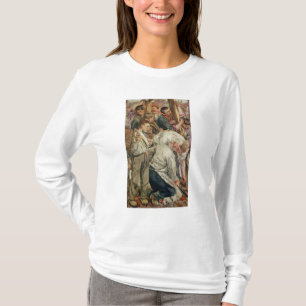 T-shirts Os homens, painel esquerdo da idade do trabalhador