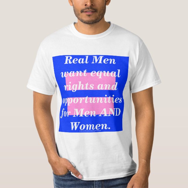 T-shirts Os homens reais são feministas (Frente)