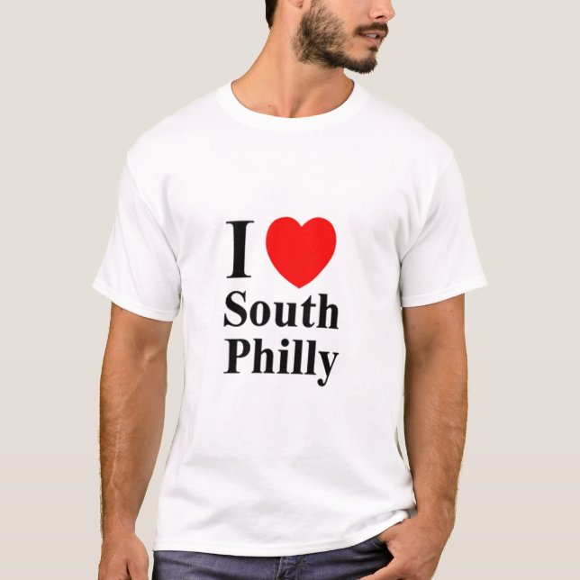 T-shirts Os HOMENS ' S eu amo o TShirt sul de Philly (Frente)