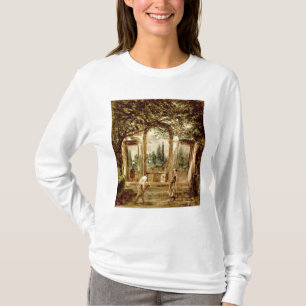 T-shirts Os jardins da casa de campo Medici em Roma