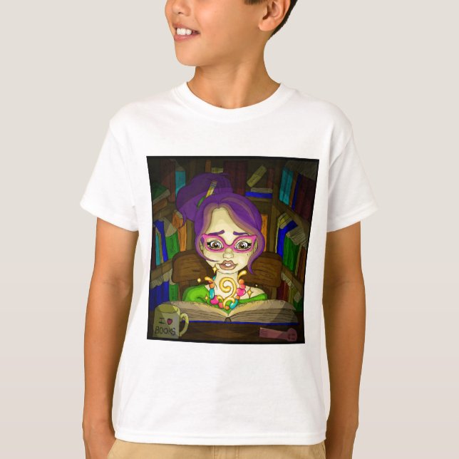 T-shirts Os livros são mágicos (Frente)