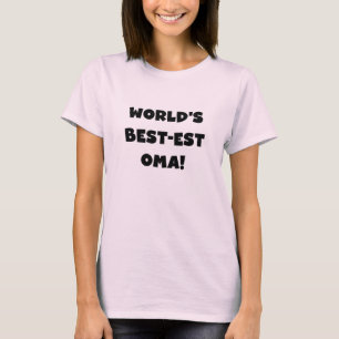 T-shirts Os melhores presentes brancos ou negros de óma do