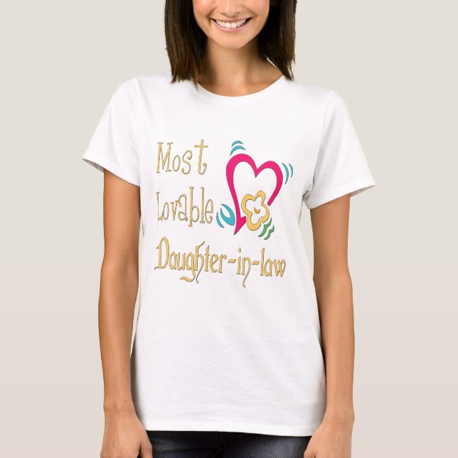 T-shirts Os melhores presentes da nora (Frente)
