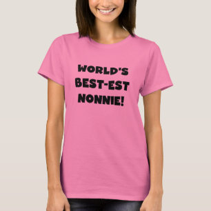 T-shirts Os melhores presentes nonnie do mundo em texto neg