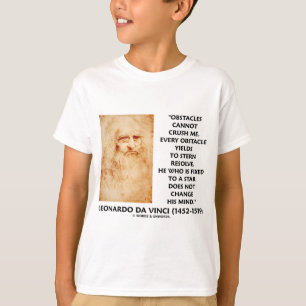 T-shirts Os obstáculos não podem esmagar-me fixado a umas