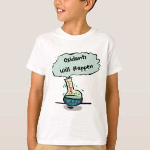 T-shirts Os oxidante acontecem - humor da química