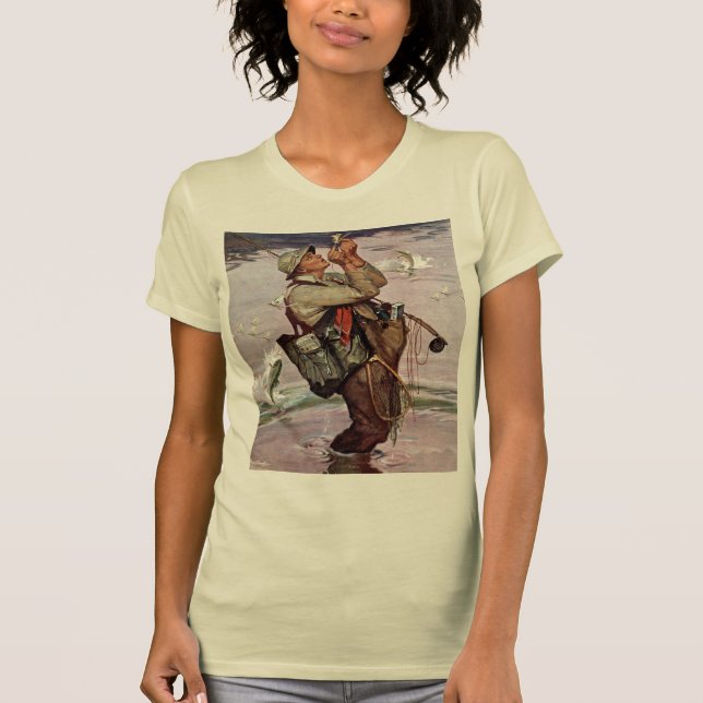 T-shirts Os peixes estão saltando (Frente)