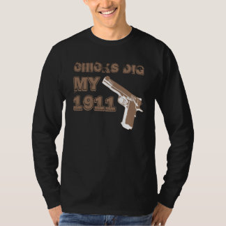 T-shirts Os pintinhos escavam meu 1911 - Tan