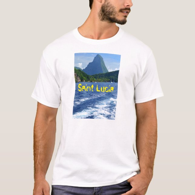 T-shirts Os Pitons no santo Lucia (Frente)