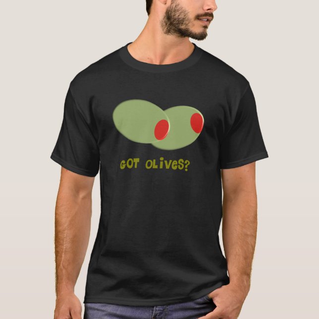 T-shirts Os presentes do design das azeitonas "obtiveram (Frente)