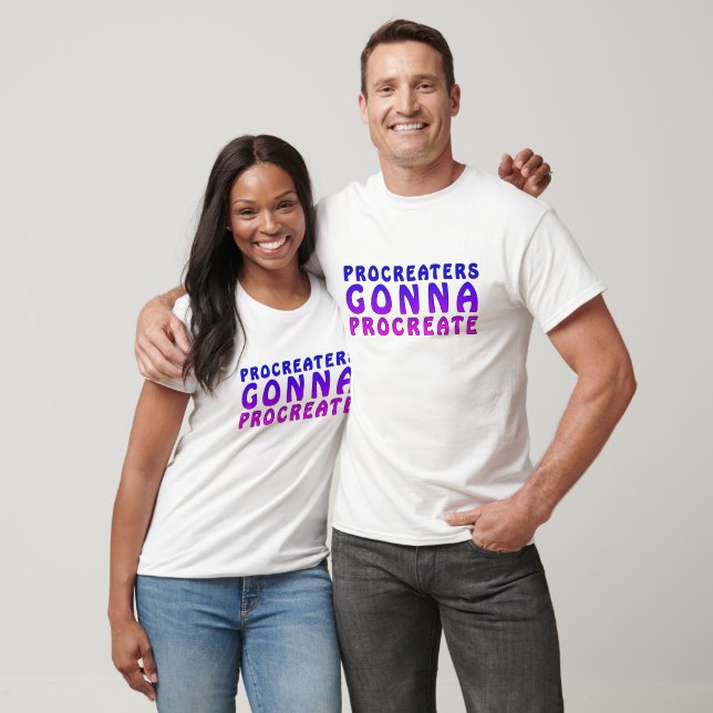 T-shirts Os Procriadores Vão Criar Anúncio de Chás de Bebê (Unissex)
