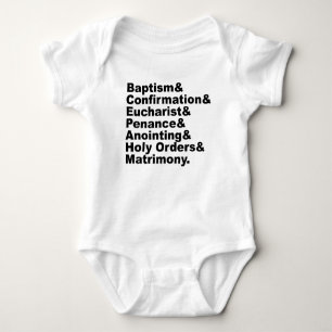 T-shirts Os Sete Sacramentos do Cristianismo e Catolicismo