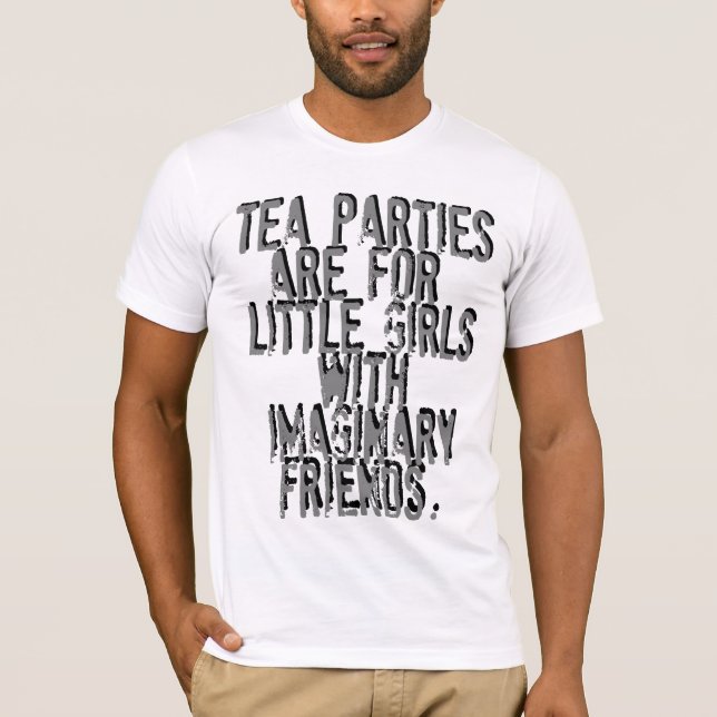 T-shirts Os tea party são para as meninas (Frente)