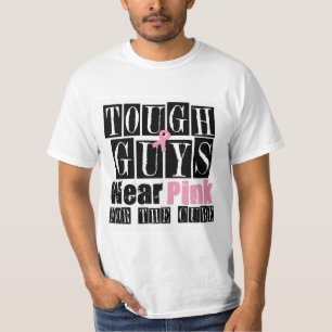 T-shirts Os tipos duros vestem o rosa para a cura