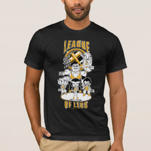 T-shirts Os titã adolescentes vão! liga de   dos pés