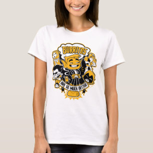 T-shirts Os titã adolescentes vão! O menino "Burritos do