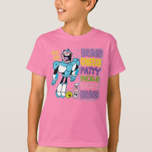 T-shirts Os titã adolescentes vão! rap do hamburguer do