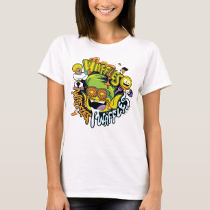 T-shirts Os titã adolescentes vão! Waffles do menino do