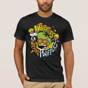 T-shirts Os titã adolescentes vão! Waffles do menino do