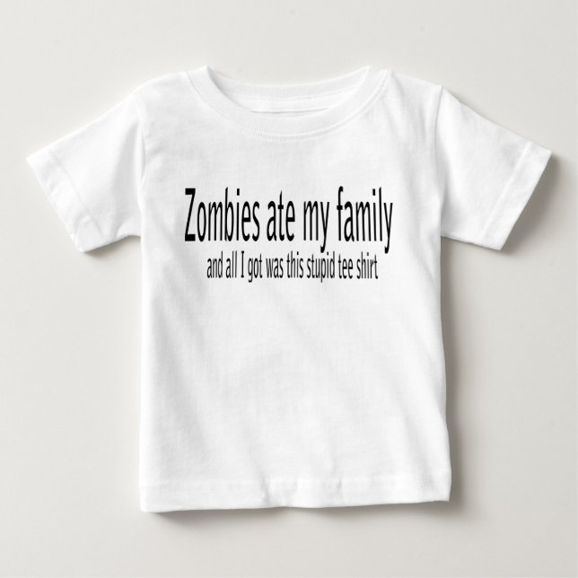 T-shirts Os zombis comeram minha família… (Frente)