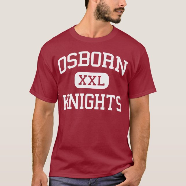 T-shirts Osborn - cavaleiros - segundo grau - Detroit (Frente)