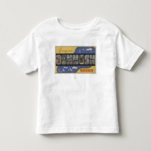 T-shirts Oshkosh, Wisconsin - grandes cenas da letra