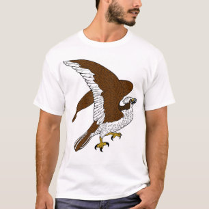T-shirts Osprey que aumenta ao vôo