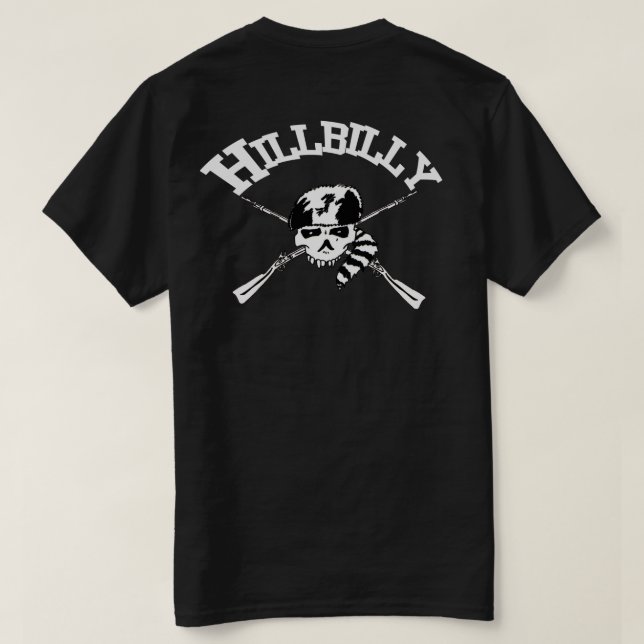 T-shirts Ossos do Hillbilly (Verso do Design)