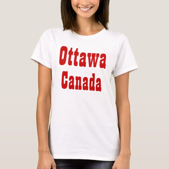 T-shirts Ottawa Canadá (Frente)