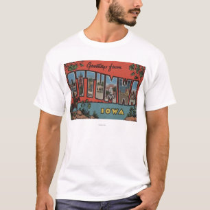 T-shirts Ottumwa, letra ScenesOttumwa de IowaLarge, IA