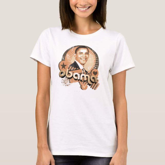 T-shirts Ouro de Obama (Frente)