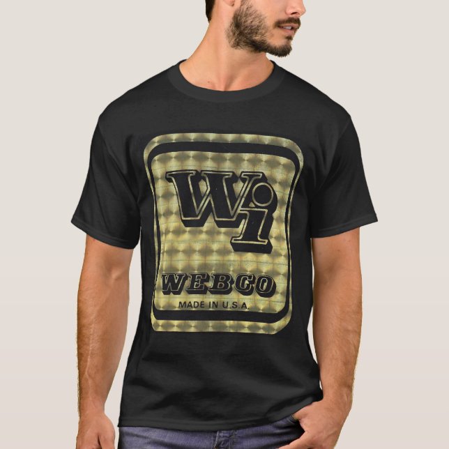 T-shirts Ouro de Webco BMX no preto (Frente)