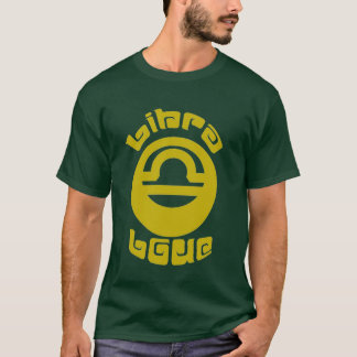 T-shirts ouro do amor do libra